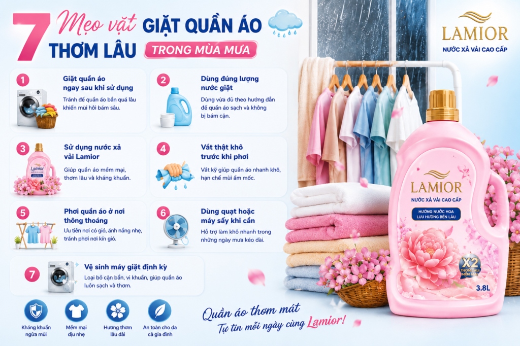 nước xả vải thơm lâu