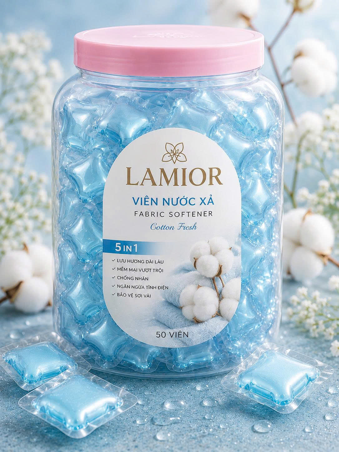 Viên nước xả Hương Cotton Fresh